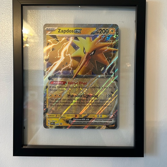 Pokémon 151 large card framed authentic 151 zaptos - Picture 1 of 6